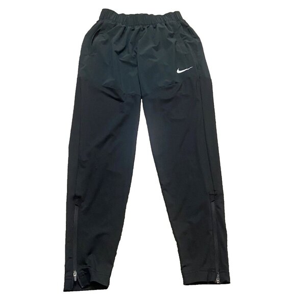 Nike Men's Black Joggers Zip Ankle Drawstring Waist Size S 2255 - Picture 1 of 1